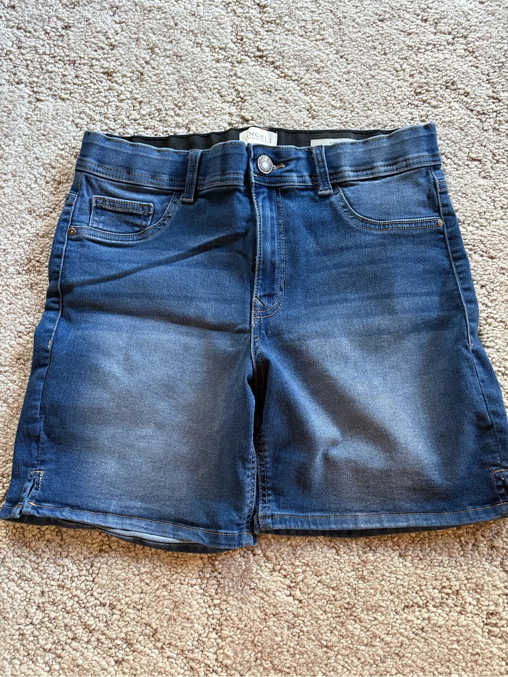 Angels Dark Blue Denim Jean Shorts